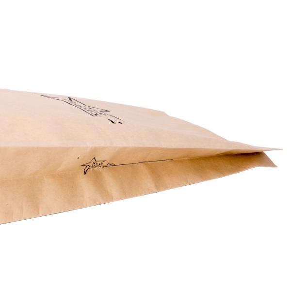 Waterproof Custom Printed Bags , PP Woven Kraft Paper Food Bags Single / Double Fold