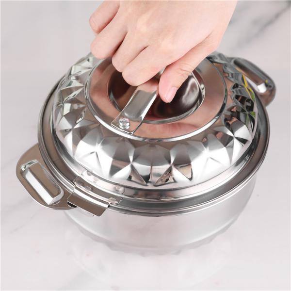 Double wall insulated stock pot set 4pcs kitchen cookware fresh box pot set