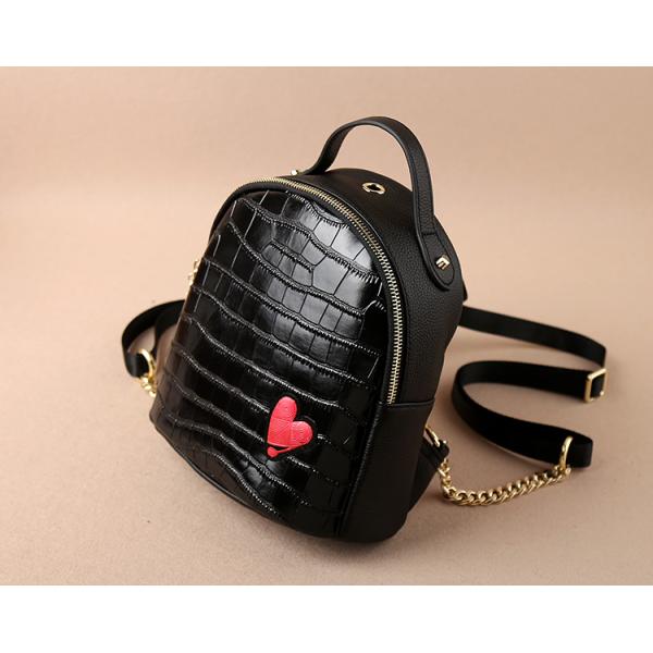Crocodile Grain Mini PU Backpack Lovely Personality And Small Backpack