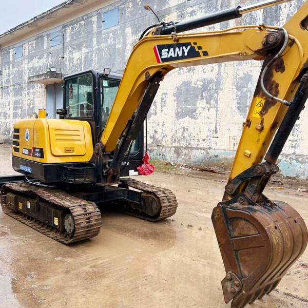 36 KW Power Original Hydraulic Cylinder Sany SY55 Second Hand Excavator in Shanghai