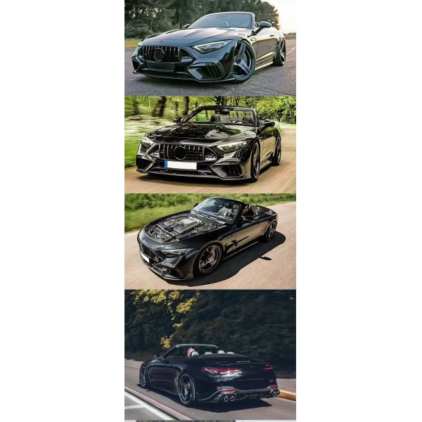 Black Mercedes SL63 Body Kit Brabs Style Dry Carbon Body Kit