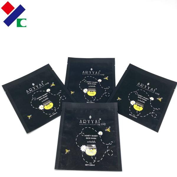 ISO Three Side Seal Pouch Mylar Aluminum Foil Face Mask Packaging Bags