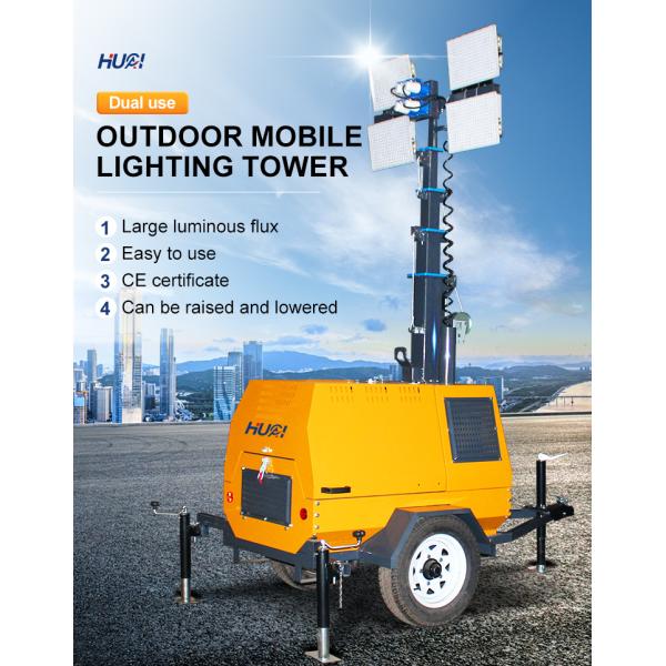 3500K светодиодный светофор Мобильный трейлер с установкой солнечной энергии светодиодные световые башни для уличного освещения