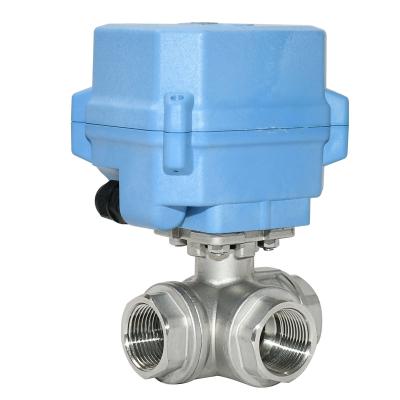 Etrany DC12V24V 1 Inch 3 Way Modulating Electric Control High Temperature Water Ball Valve Fluid Control Regulation