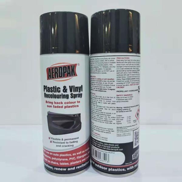 Anti preto exterior interno da pintura à pistola do aerossol desvanecido para o plástico renova/revitaliza