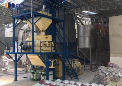 Linha de produção flexível concreta da malha da fibra do almofariz da planta de mistura da areia seca do cimento