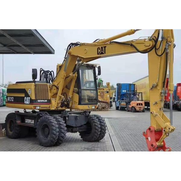 Подержанной экскаватор 12T M312B катят гусеницей, который