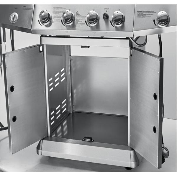 Черный гриль БАРБЕКЮ газа эмали фарфора