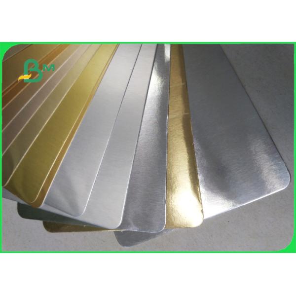 Металлическая бумага крен бумаги картона 275ГСМ, золото алюминиевой фольги/серебряная бумажная карта для супер пакета подарка