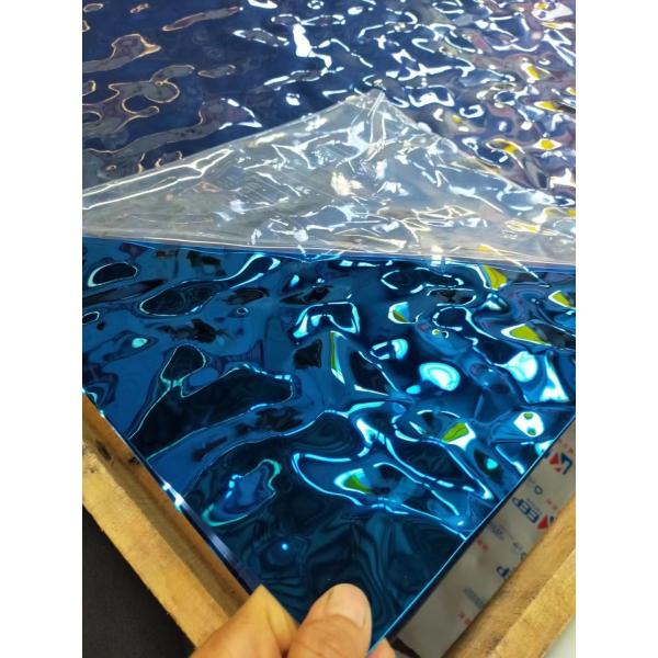 Water Ripple Corrugated Stainless Steel Sheet for Customized Architectural Decoration