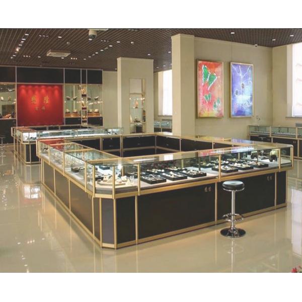 Modular Wooden Jewellery Display Stands , Eco Friendly Retail Jewelry Display Cases