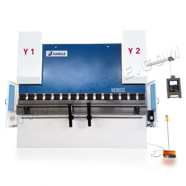 HARSLE 4+1 axis CNC 300T/3200mm Delem DA52s Control System Hydraulic Bending Machine