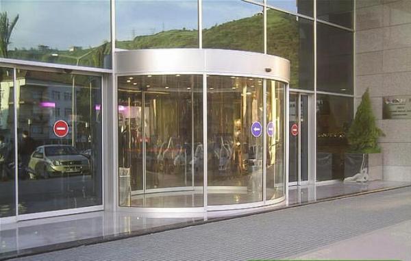 Full or semi circle Concave or convex version arc door / curved glass doors