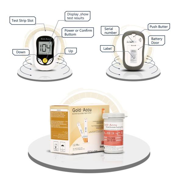 Arterial Whole Blood Diabetes Monitor Kit , Pharmacy Home Blood Sugar Test Kit