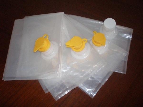 Transparent Edible Oil Aseptic Bag Custom  Liquid Bib Bag One Spout