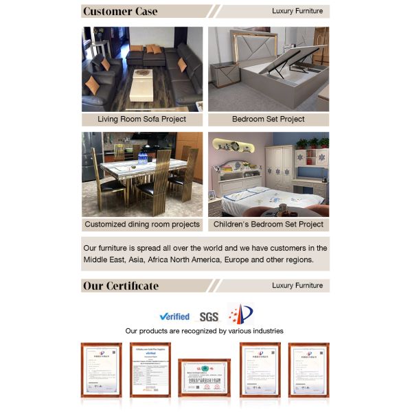 Classic Luxury Villa Home Furniture Bedroom Sets Modern Double Bed Room Wooden Frame Complete king Size Bedroom Furniture Set