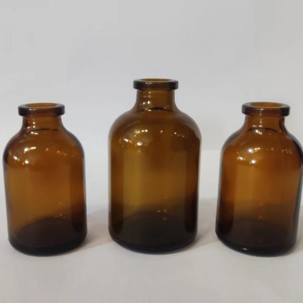 Frasco de vidro moldado de 20 ml com estampagem a quente Frasco de reagente de vidro borosilicato