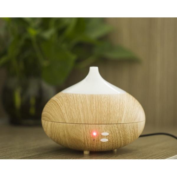 Electric wooden now aromatherapy essential oil diffuser ultrasonic manufacturer with 7 night light 300ML GK-HU03