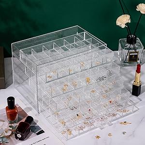 Clear Jewelry Organizer, Durable Jewelry Box With 5 Drawers, Jewelry Organizer Box, Earring Jewelry Organizer