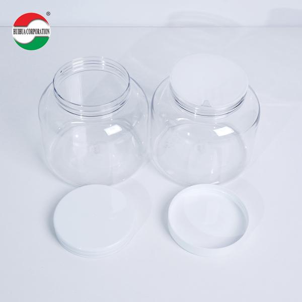 Différentes capacités de service d'OEM en PET transparent en boîte de plastique pour la poudre de lait