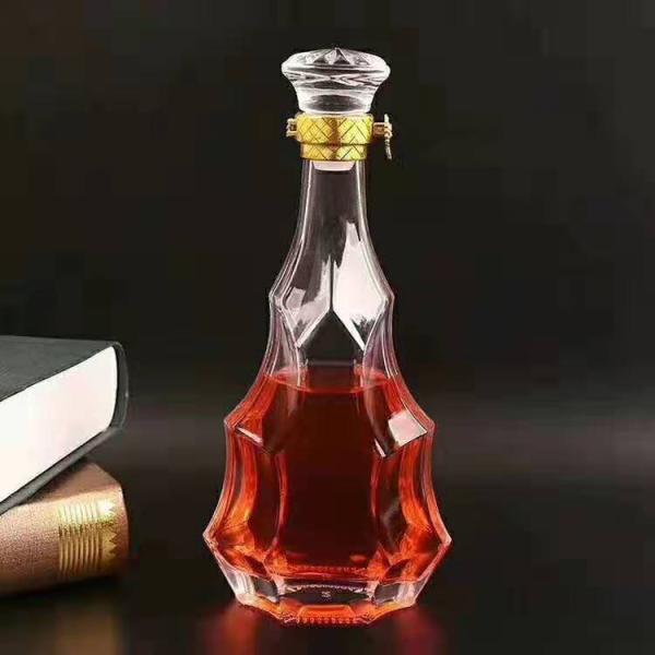 Unique Guitar Shape Customized Glass Bottle for Spirits Screen Printing Material