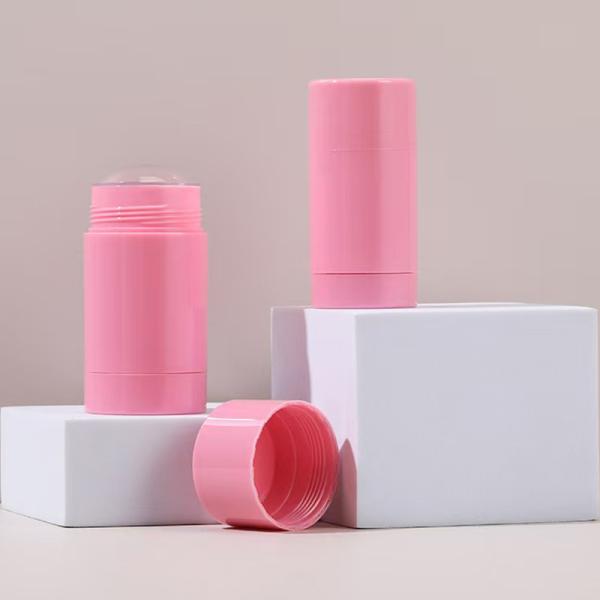 Nouvelle apparence 15g 30g 50g 75g 100g AS Plastique cylindre corps parfum déodorant vide baume