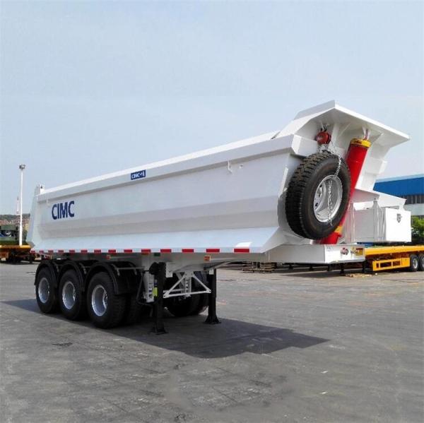 Hydraulic Lift CIMC U Type 50T Tipper Semi Trailer