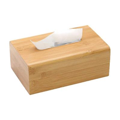 Papel de bambu 21*14*8CM Caixa de tecido ecológico
