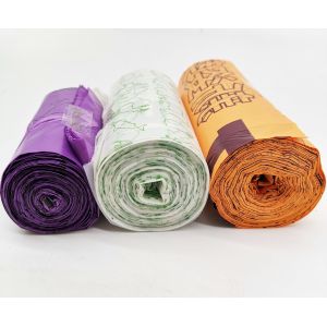 Sacs de PLA de revêtements de déchets de cuisine, 44x44cm 24 sacs de compost de micron pour des déchets alimentaires