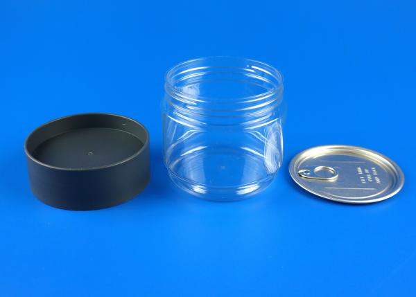 438Ml Empty Plastic Cans Cylinder Shape 96 * 84MM Outside 40℃ Resistance