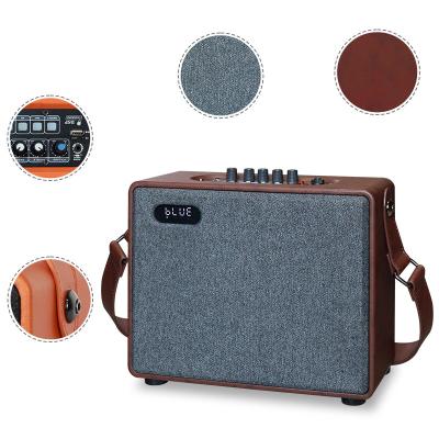 Small Wooden Bluetooth BT Outdoor Portable Speaker 4 Ohms Impedance Customized