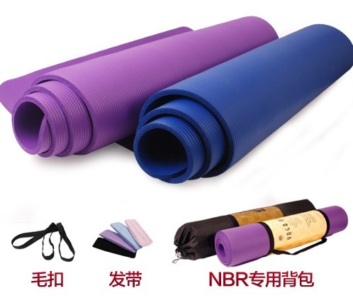 Thick Exercise Yoga Floor Mat Nbr 24 X 71 Inches Great for Camping  Pilates Gymnastics