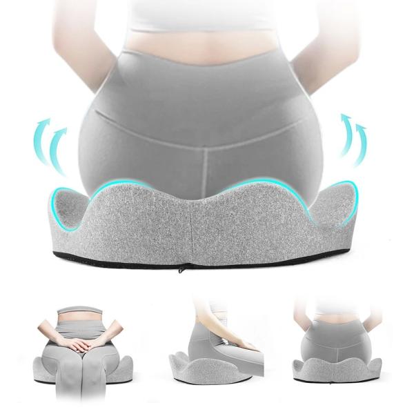 Ergonomic Design Coccyx Support Seat Cushion with 3D Mesh Breathable Cover and Anti-Static