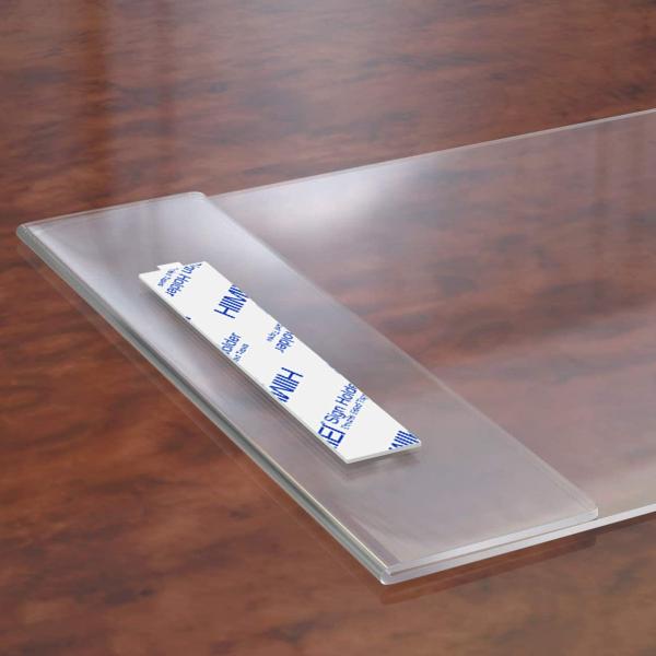 6 paquete horizontal acrílico de la pared portador de cartel 8.5 X 11 pulgadas acabado brillante sin perforación instalar