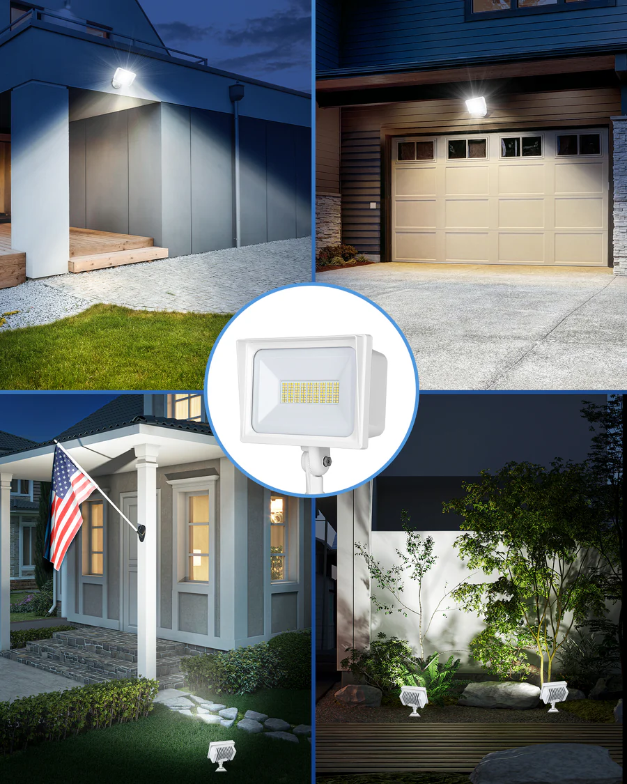 Ultra bright energy-saving LED flood light,,adjustable,Outdoor landscape courtyard garage safety lighting