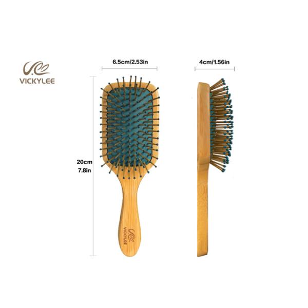 Phyllostachys Pubescens Nylon Needle 20cm Wooden Paddle Brush