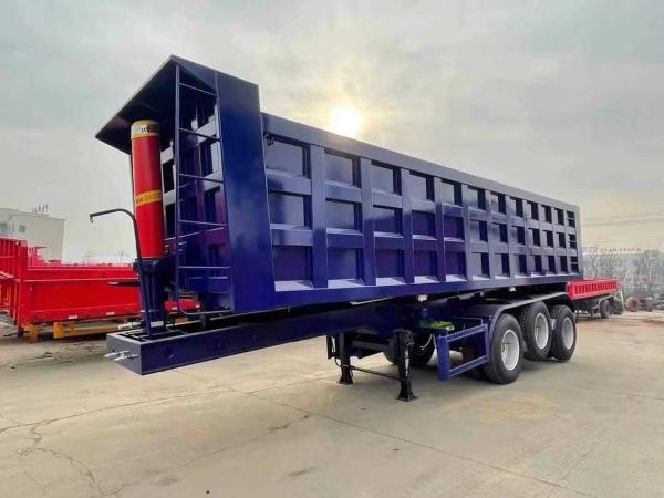 Customized 3 Axles Heavy Duty Delivery Dumper Truck Semi-Trailer with 1840mm Tread