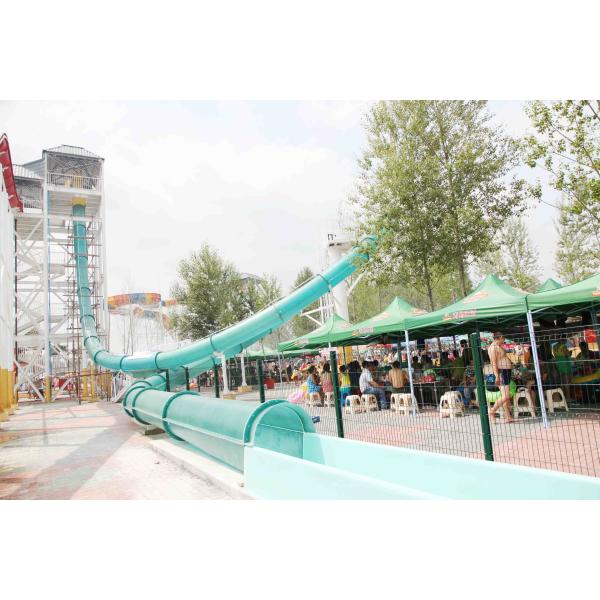 Vison Aqua Loop toboggan en fibre de verre pour les parcs à thème