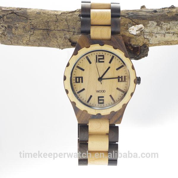 black wood watch , wood wrist watches men 2015 , natural wood material good for health .we wood watches