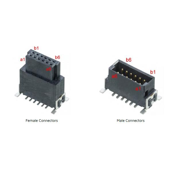 Mâle et femelle des connecteurs M55-600XX42R M55-601XX42R M55-602XX42R de lancement de la série 1.27mm d'Archer Kontrol M55 enveloppés