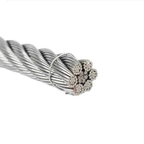 High Tolerance Polished Stainless Steel Wire Rope for Plastic Coated 304 and 316 Material