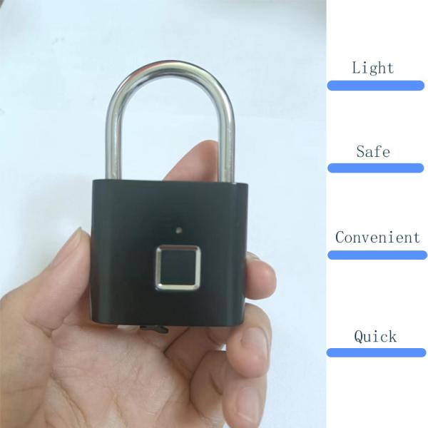 Padlock отпечатка пальцев USB портативная машинка перезаряжаемые умного небольшая для офиса спортзала ящика шкафчика