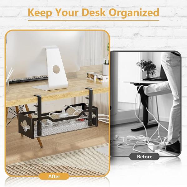 Custom Size Cable Duct Desk No Drilling Wire Management for Office Cable Concealment