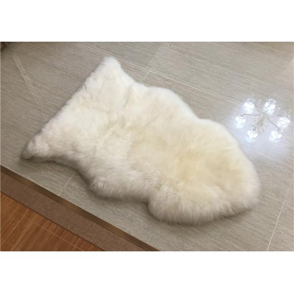 Blanco de marfil durable hecho a mano 120 *180cm de la manta australiana grande de la zalea de cuatro pieles