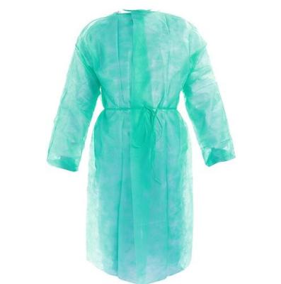 Projeto 16-50gsm ergonômico impermeável do vestido plástico descartável do hospital