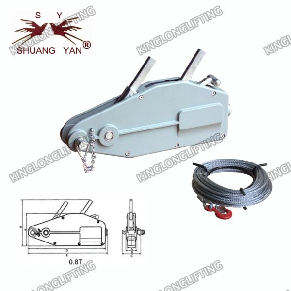 Веревочка вытягивая ворот веревочки провода руководство по уходу и обслуживанию удобства 0,8 тонн