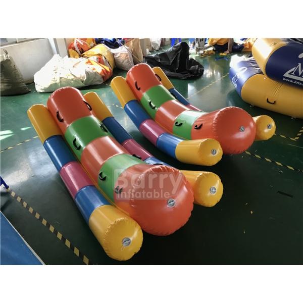 Double Tubes Inflatable Water Totter / Inflatable Water Seesaw For Water Park
