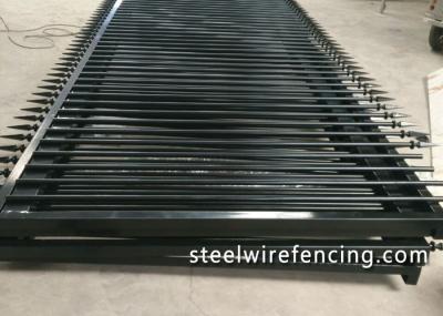 Factory Security Automatic Driveway Gates / Ornamental Metal Railings