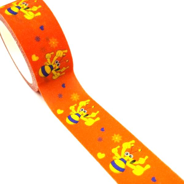 4C Printing 15mm Gift Packing Glitter Washi Tape