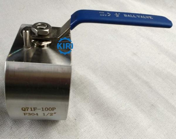 Wafer End Forged Steel Ball Valve DN15 - DN50 Size Wafer Ball Valve Long Service Life